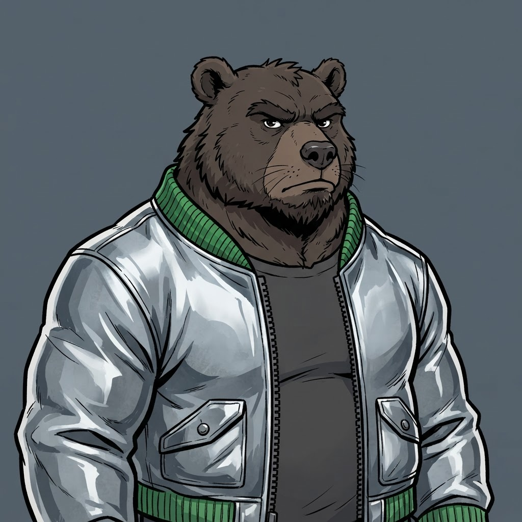 Chrome Bear sample piece